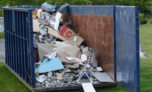 Commercial waste collection in Poplar office building