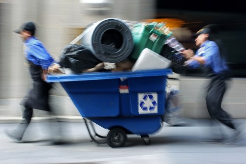 Recycling facilities processing construction waste